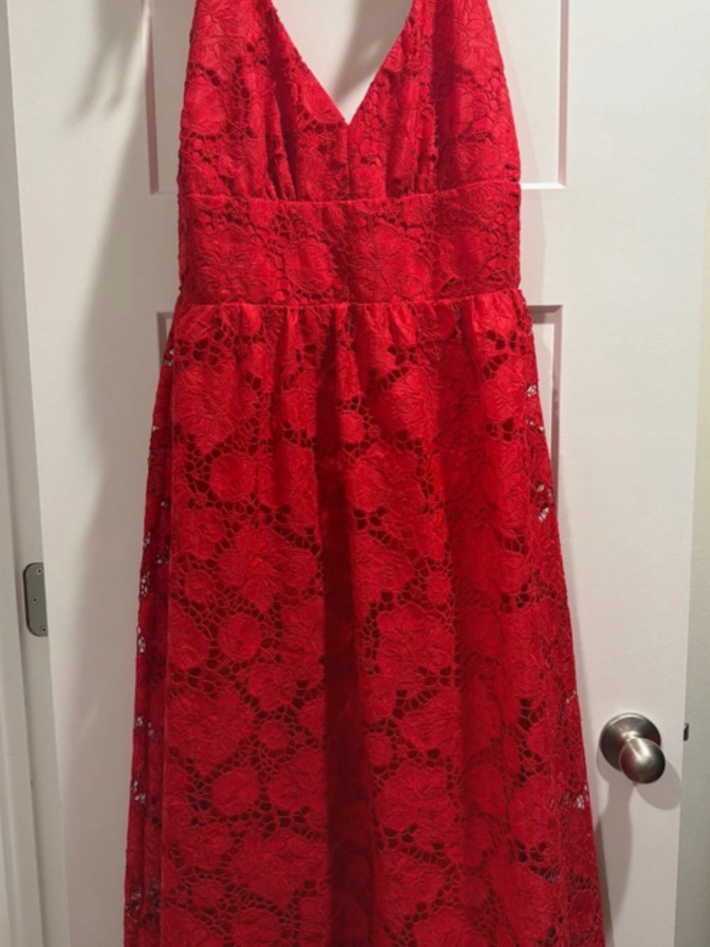 Layered With Love Red Lace Dress